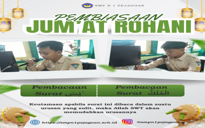 PEMBIASAAN SMP N 1 PEJAGOAN (Jum'at Rohani)