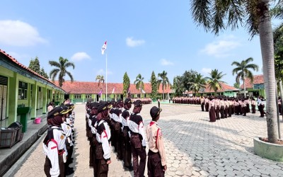 KEGIATAN PENERIMAAN TAMU PENGGALANG PRAMUKA SMPN 1 PEJAGOAN
