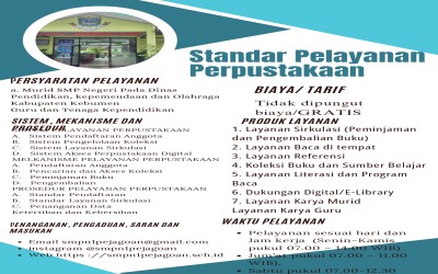 STANDAR PELAYANAN PERPUSTAKAAN
